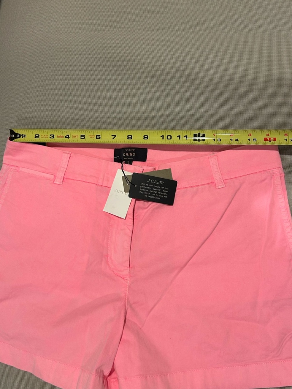 J. Crew Chino Shorts 4 inch in Bubble Gum Pink Women's Size 12 - Picture 6 of 12